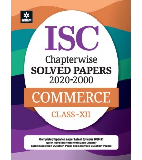 ISC Chapter Wise Solved Papers Commerce Class 12 | Latest Edition